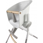 Beaba Up & Down 改良版可調節高腳餐椅 (灰白色/六種高度/五點安全帶)